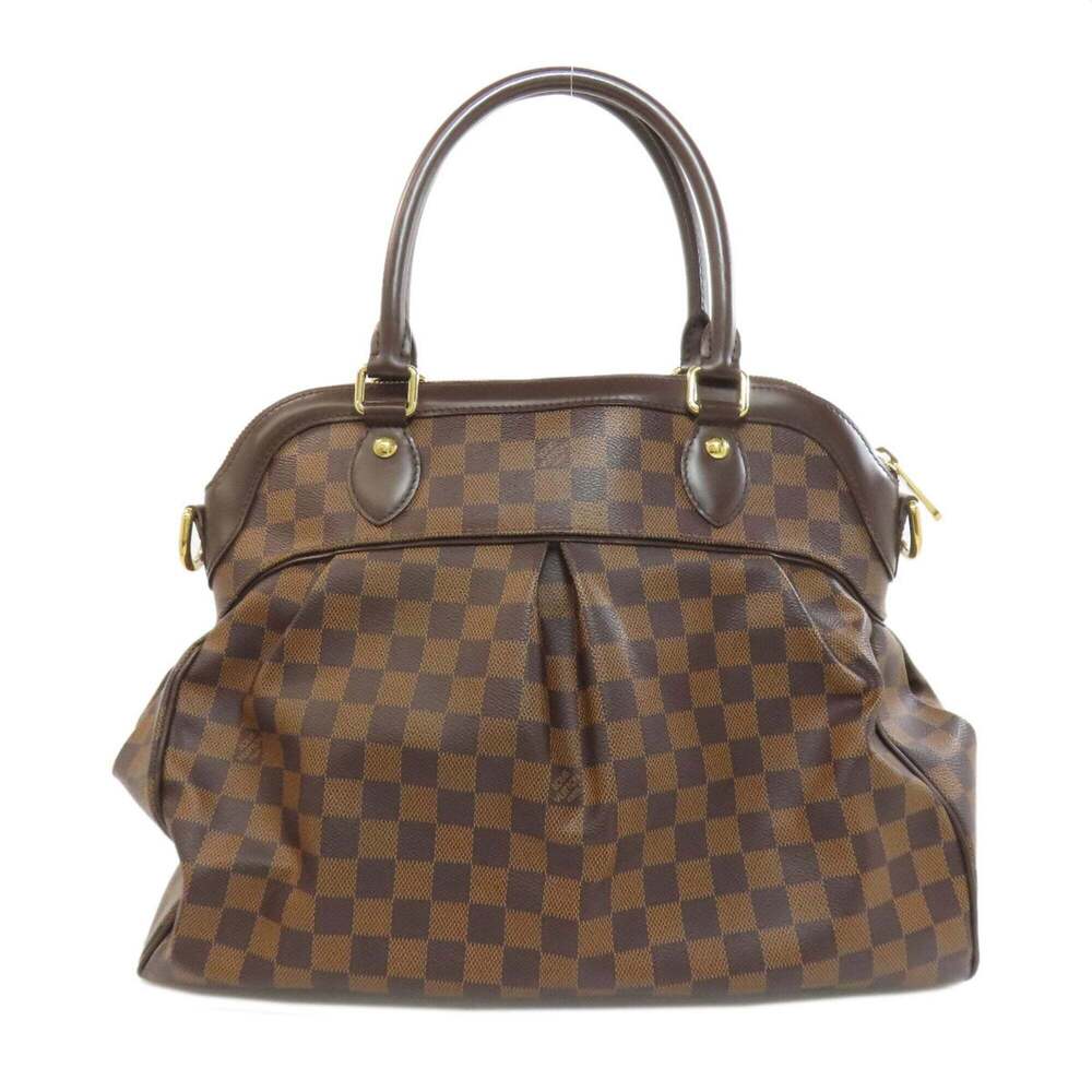 LOUIS VUITTON Authentic Brown Damier Canvas Tote Bag - Picture 2 of 16